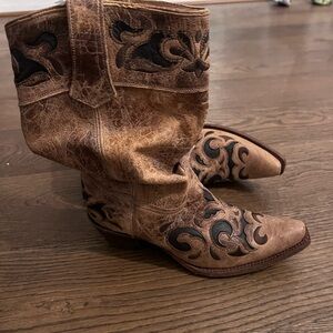 Buckle cowboy boots